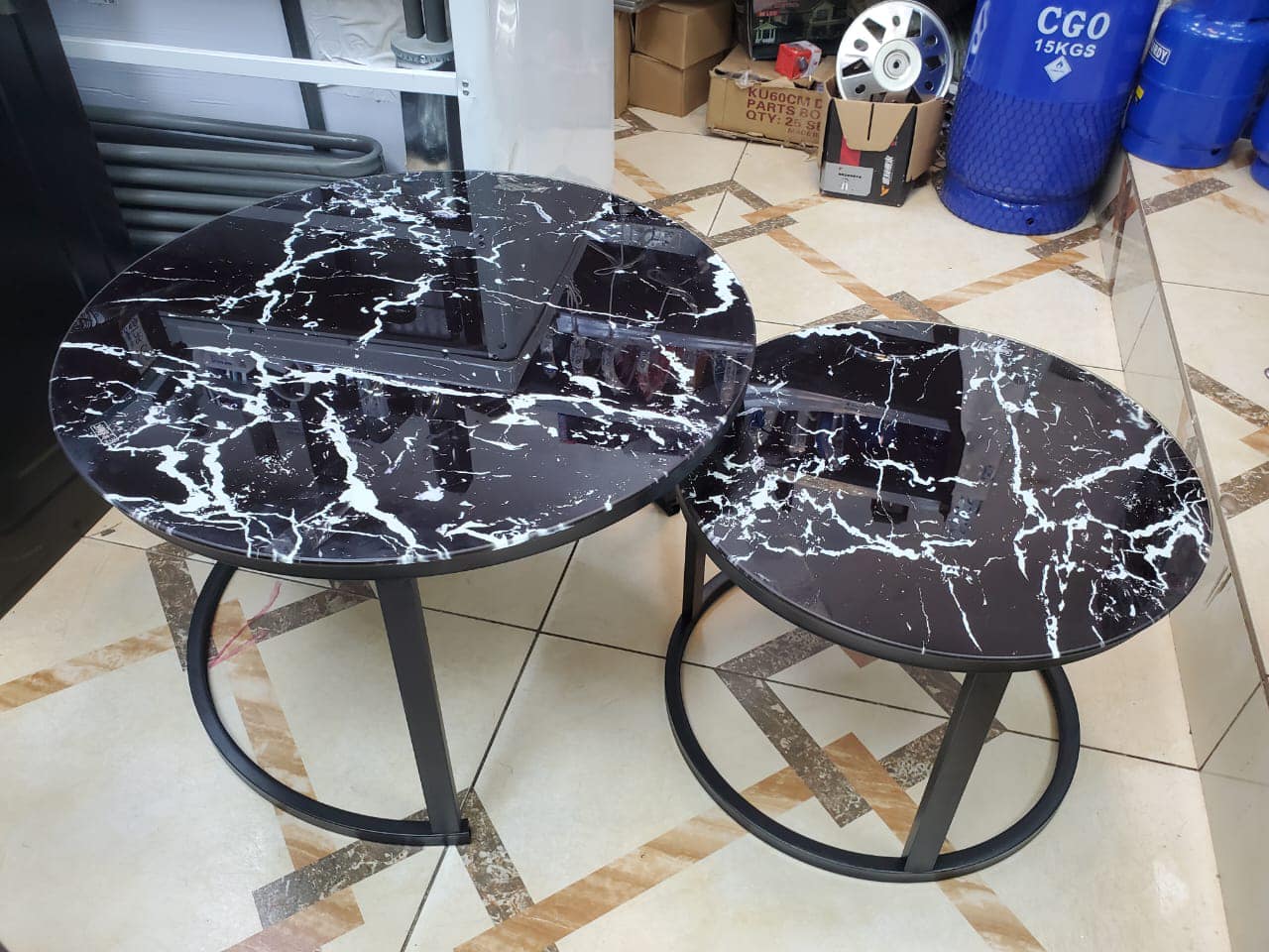 Double Table Centrale Pour Salon