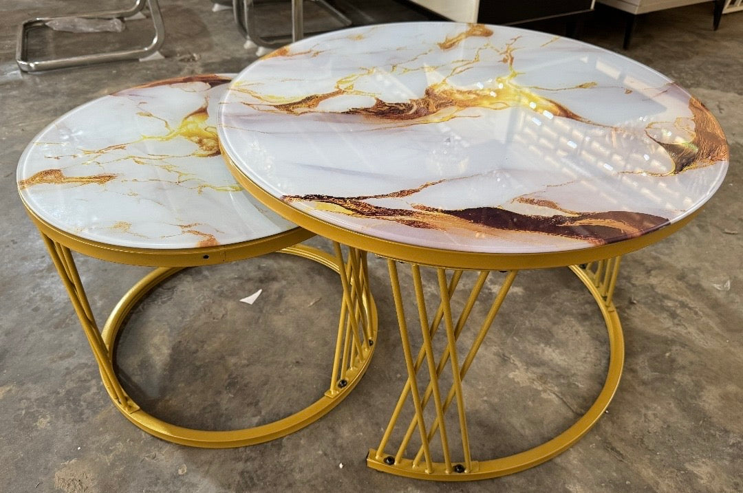 Double Table Centrale Pour Salon